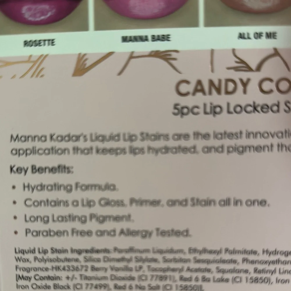 Manna Kadar Beauty Candy Coated Lip Locked Stain Set